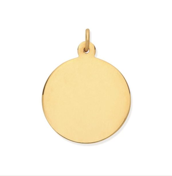 Solid 9ct Gold Circle Necklace