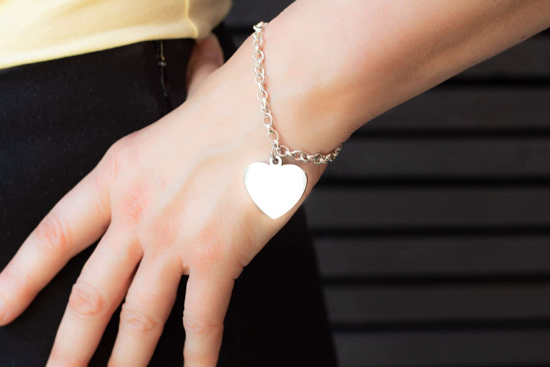 Heart Paw Print Bracelet
