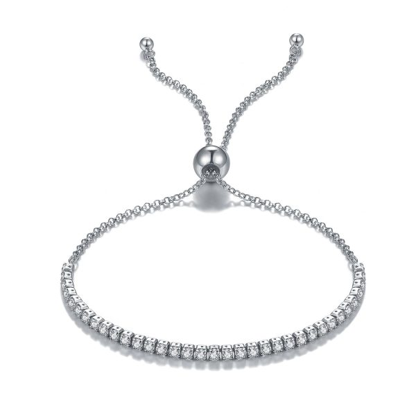 Sterling Silver Sparkly Tennis Bracelet