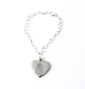 fingerprint heart bracelet Gemz by Emz