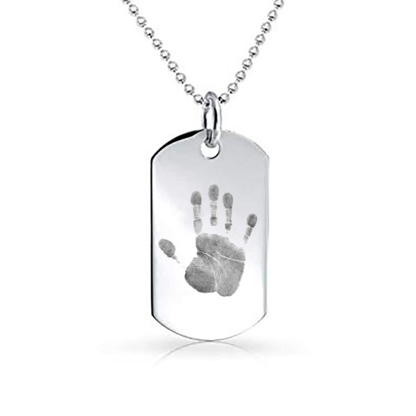 Handprint/Footprint Men's Necklace