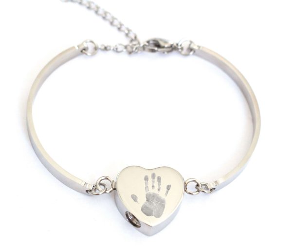 Handprint Footprint Ashes Bracelet