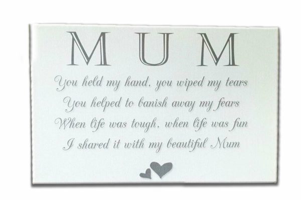 Mum Poetry Canvas