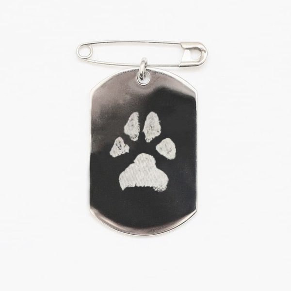 Paw Print Pocket Groomsmen Charm