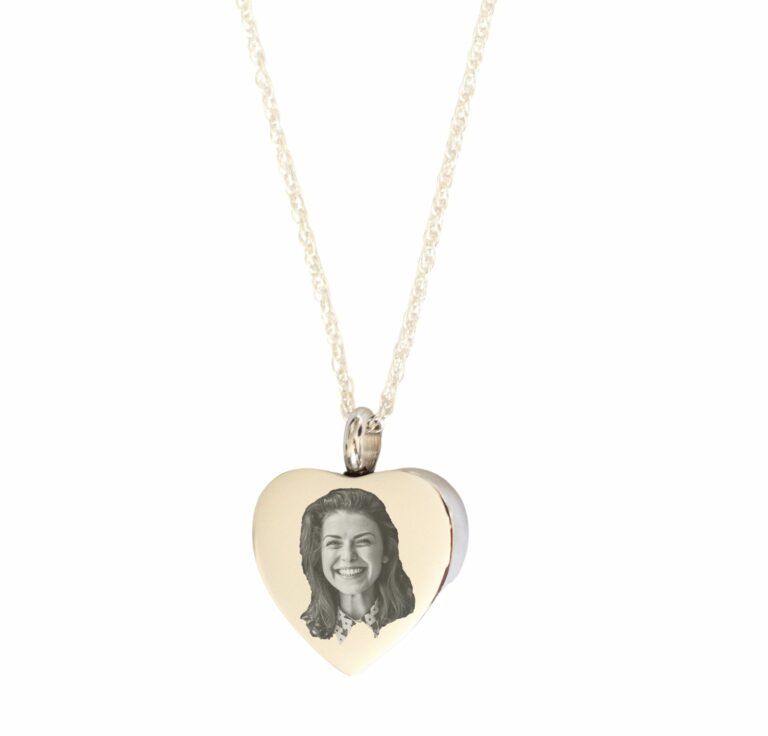 Silver Photo Urn Necklace
