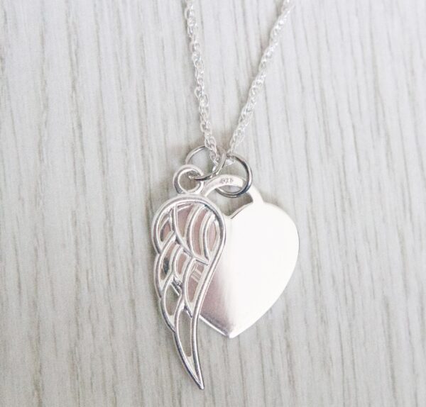 Heart Angel Wing Necklace