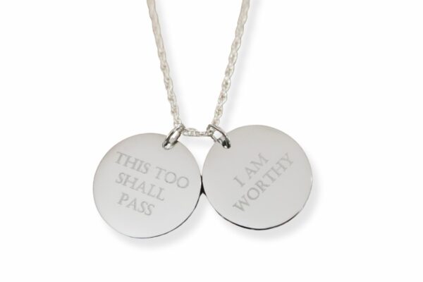 Duo Circle Affirmation Necklace