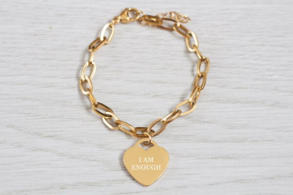 Gold Paperchain Affirmation Bracelet