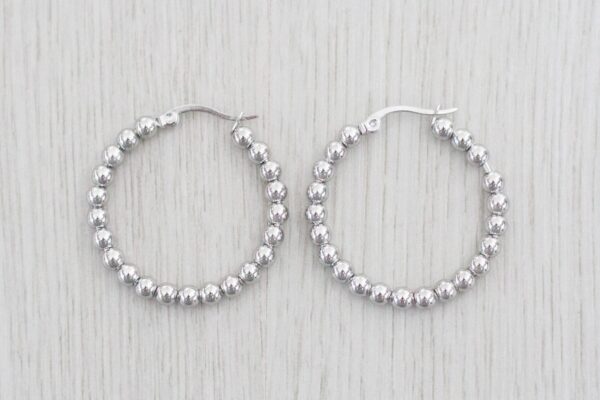Beaded Hoop Earrings