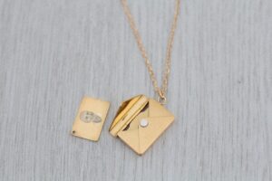 Give The Gift Of Love: Envelope Necklace Gemz by Emz