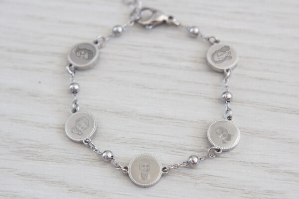 Personalised Circle Charm Bracelet
